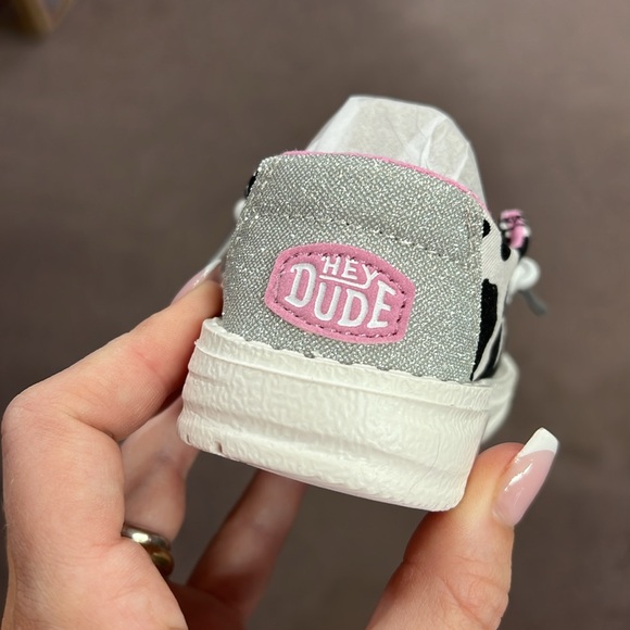 NEW Hey Dude Wendy Toddler Cowgirl Sparkle in Black/White - Picture 4 of 4